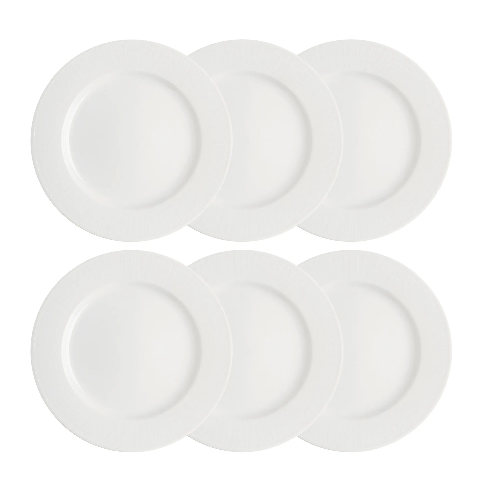 Swedish Grace tallerken 27 cm 6-pk snø (hvit) Rörstrand