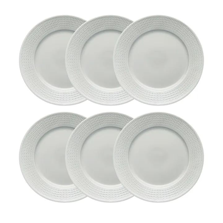 Swedish Grace tallerken Ø 27 cm 6-pk Tåke (grå) - Rörstrand