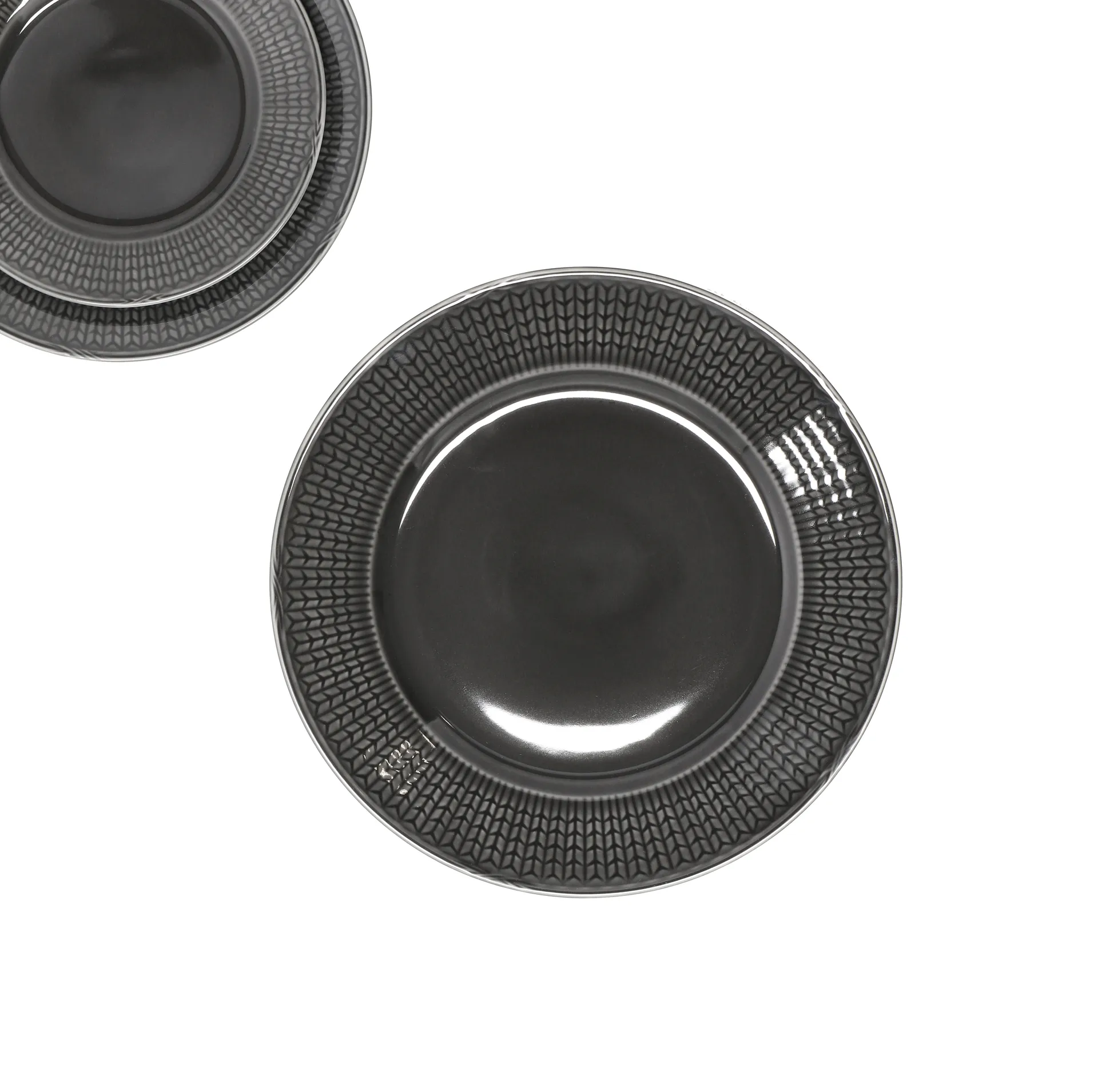 Swedish Grace tallerken Ø27 cm, stein (mørkgrå) Rörstrand