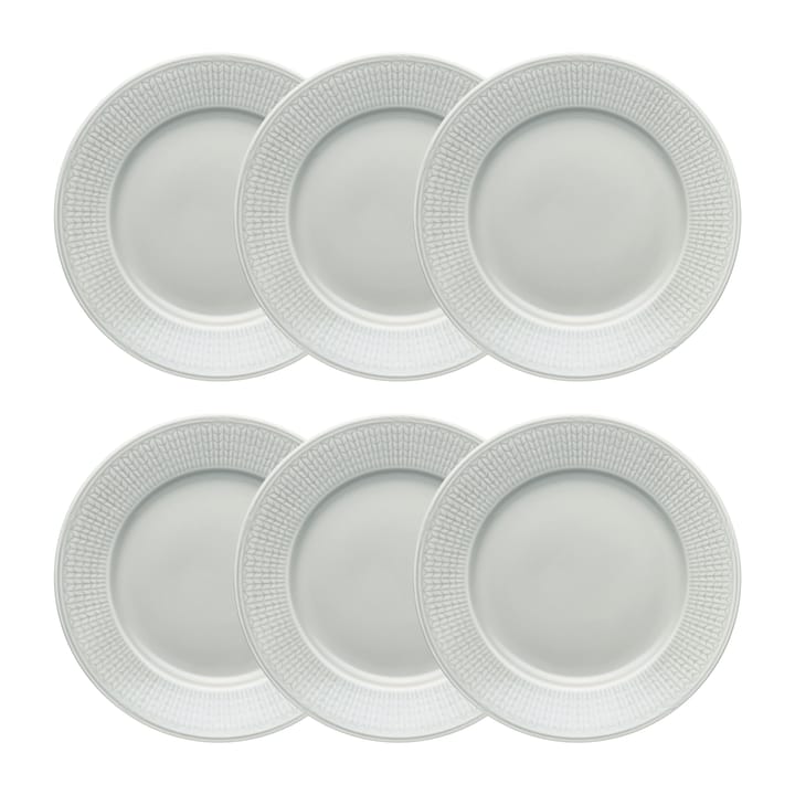 Swedish Grace tallerken liten Ø 21 cm 6-pk Tåke (grå) - undefined - Rörstrand