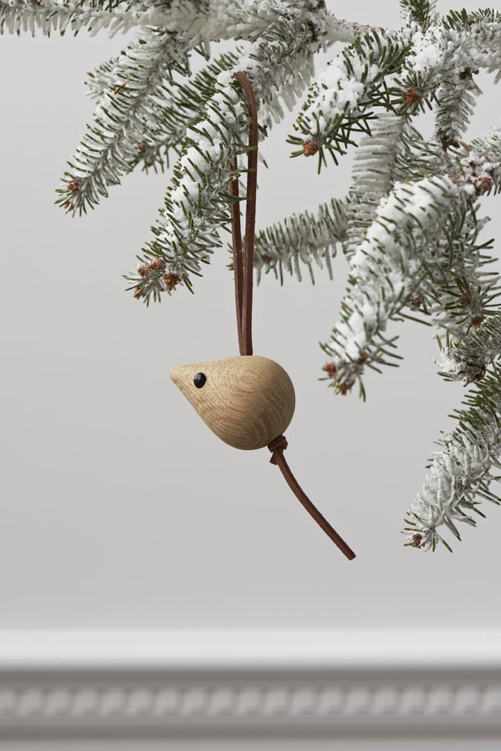Forest tales mus juletrepynt 4 cm - Eik  - Rosendahl