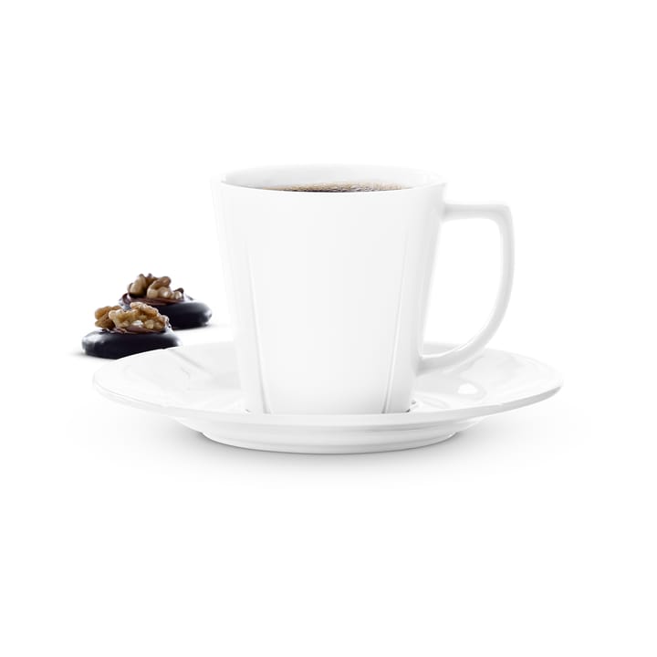Grand Cru kaffekopp med fat 26 cl 4-pakning - Hvit - Rosendahl