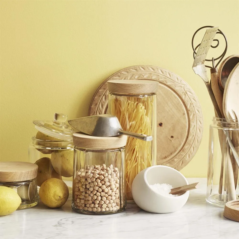 Grand Cru oppbevaringsboks glass med trelokk, 1 l Rosendahl