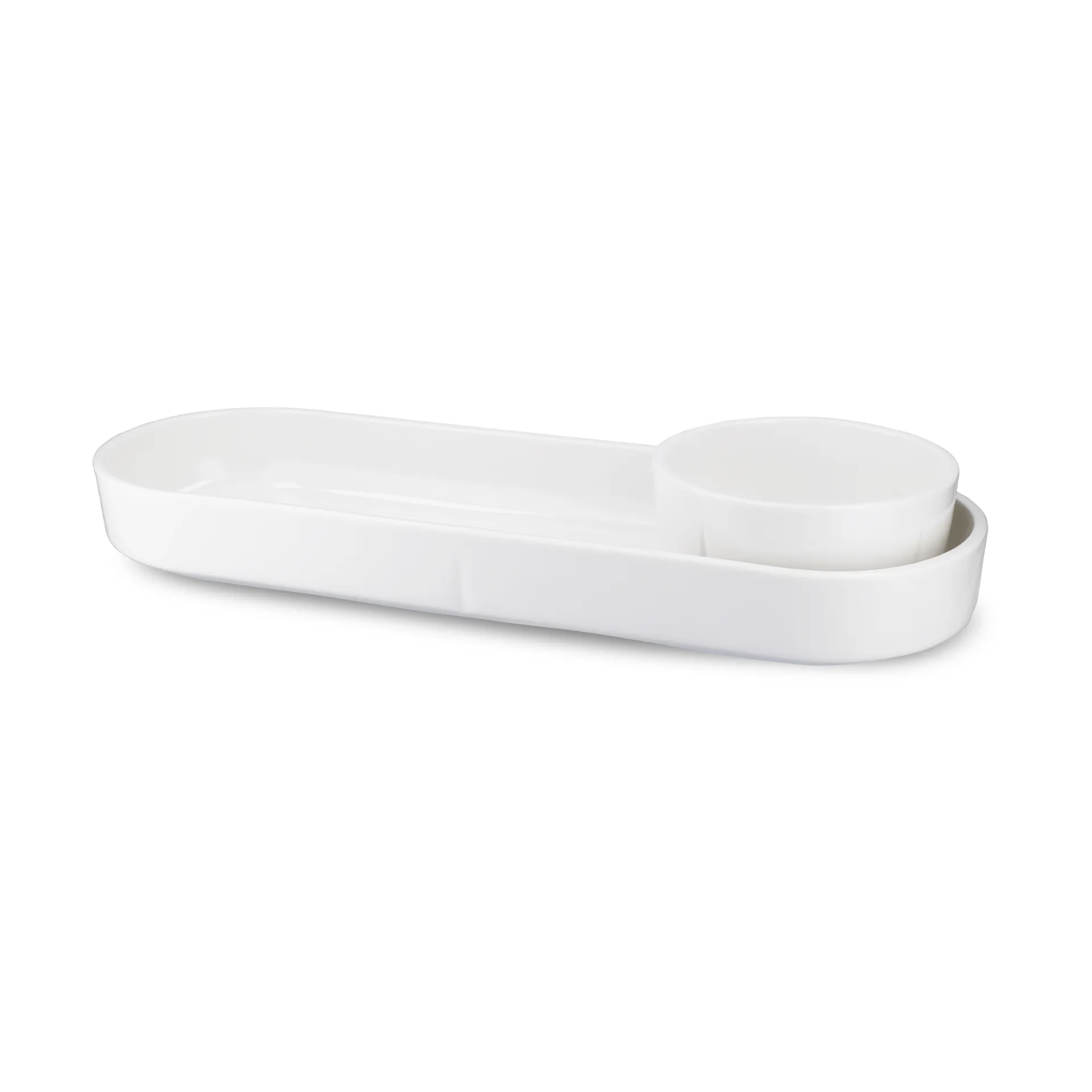 Grand Cru ovalt serveringsfat, Hvit, 12x34 cm Rosendahl