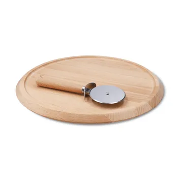 Grand Cru pizzabrett og pizzaskjærer - Bøk, Ø35 cm - Rosendahl