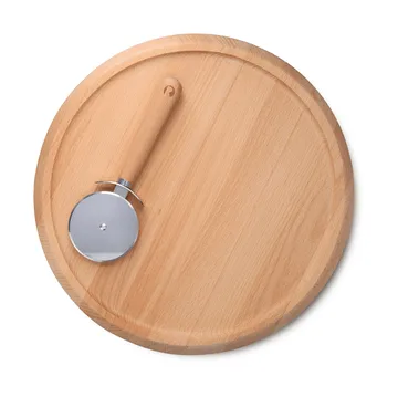Grand Cru pizzabrett og pizzaskjærer - Bøk, Ø35 cm - Rosendahl