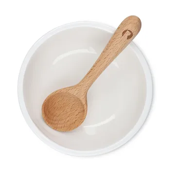 Grand Cru snacksskål og skje - Hvit, Ø10,5 cm - Rosendahl