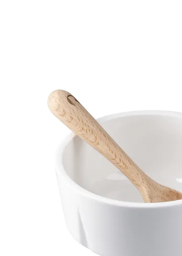 Grand Cru snacksskål og skje - Hvit, Ø10,5 cm - Rosendahl