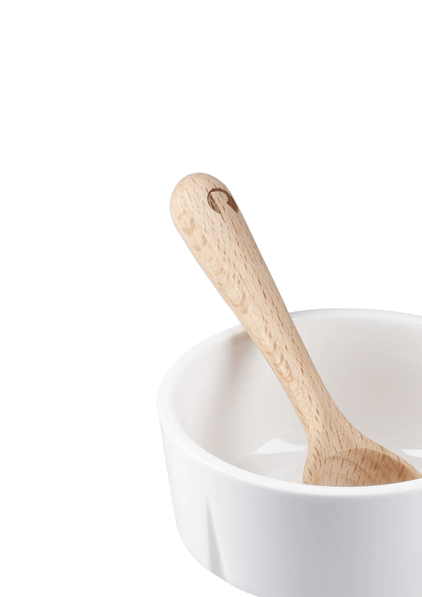 Grand Cru snacksskål og skje, Hvit, Ø9 cm Rosendahl