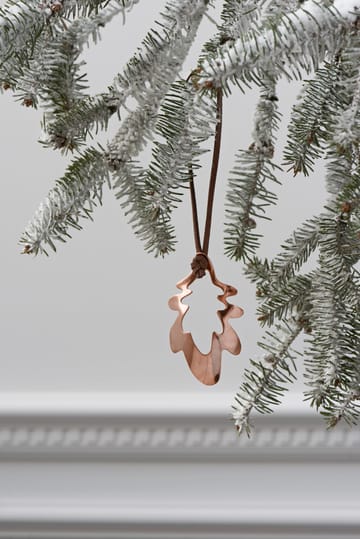 Karen Blixen forest tales eikeblad juletrepynt 8,5 cm - Kobber - Rosendahl