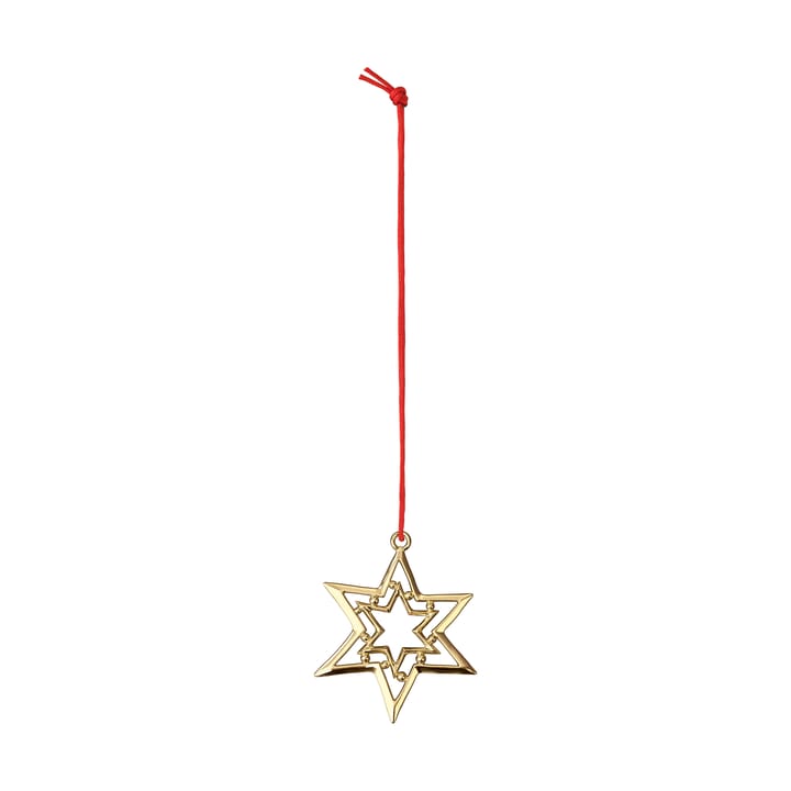 Karen Blixen trillestjerne juleoppheng 8 cm - Forgylt - Rosendahl