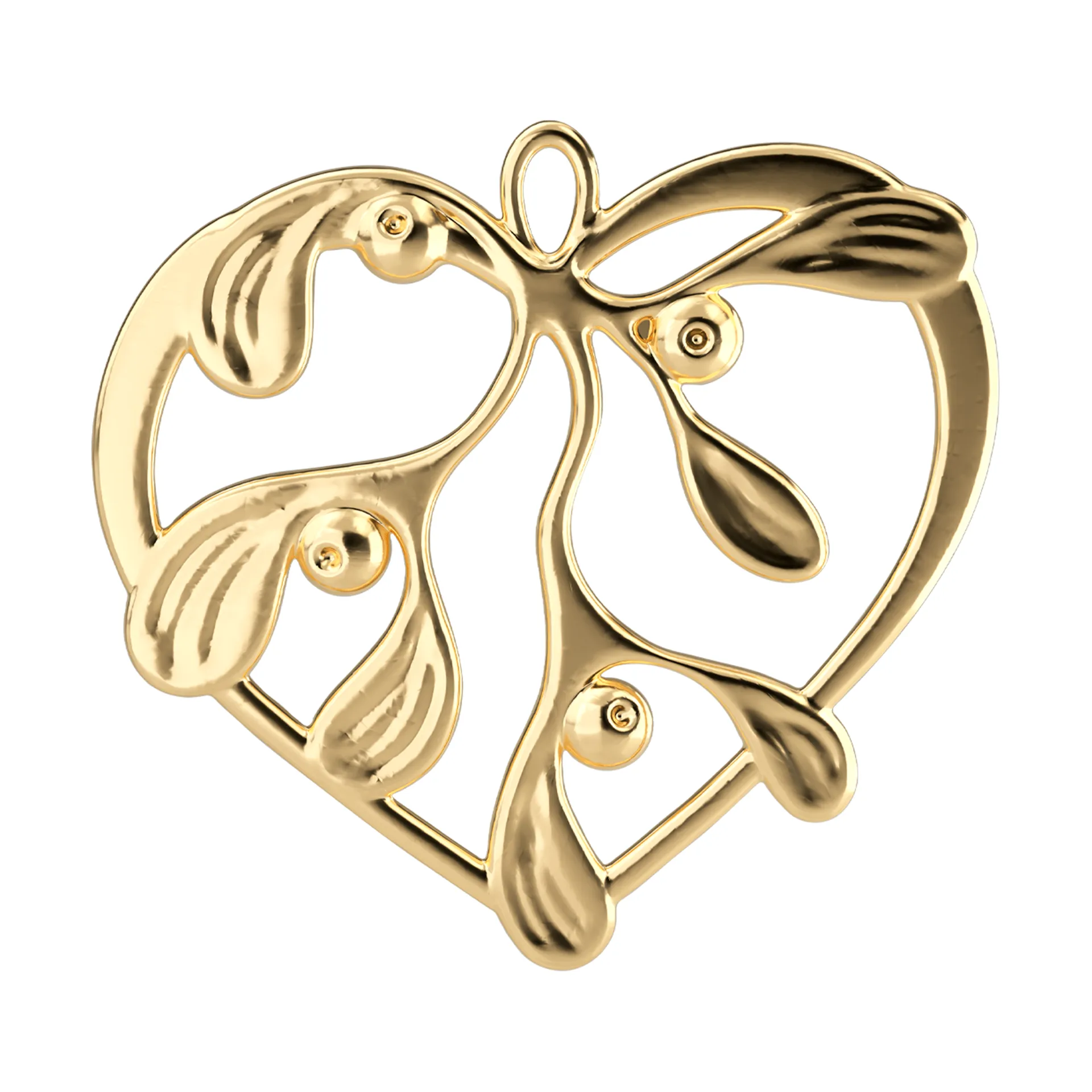 Karen Blixen under the mistletoe, Forgylt, 6 cm Rosendahl