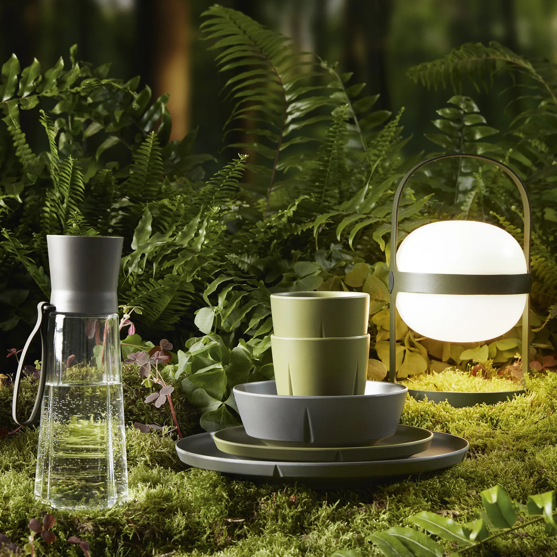 Soft Spot solcellelampe olivengrønn, 25 cm Rosendahl
