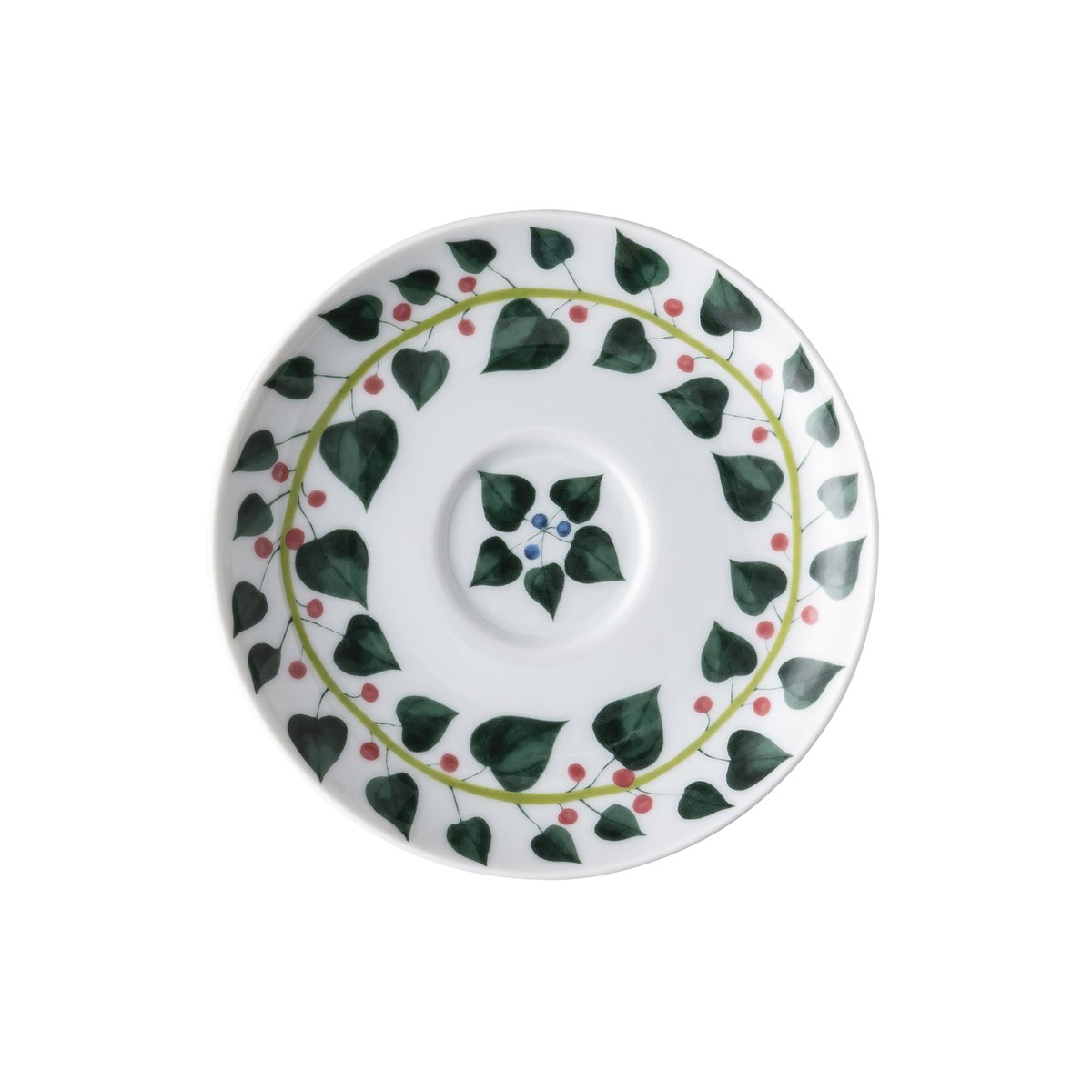 Rosenthal Magic Garden Foliage espressofat 12 cm Hvit-grnn
