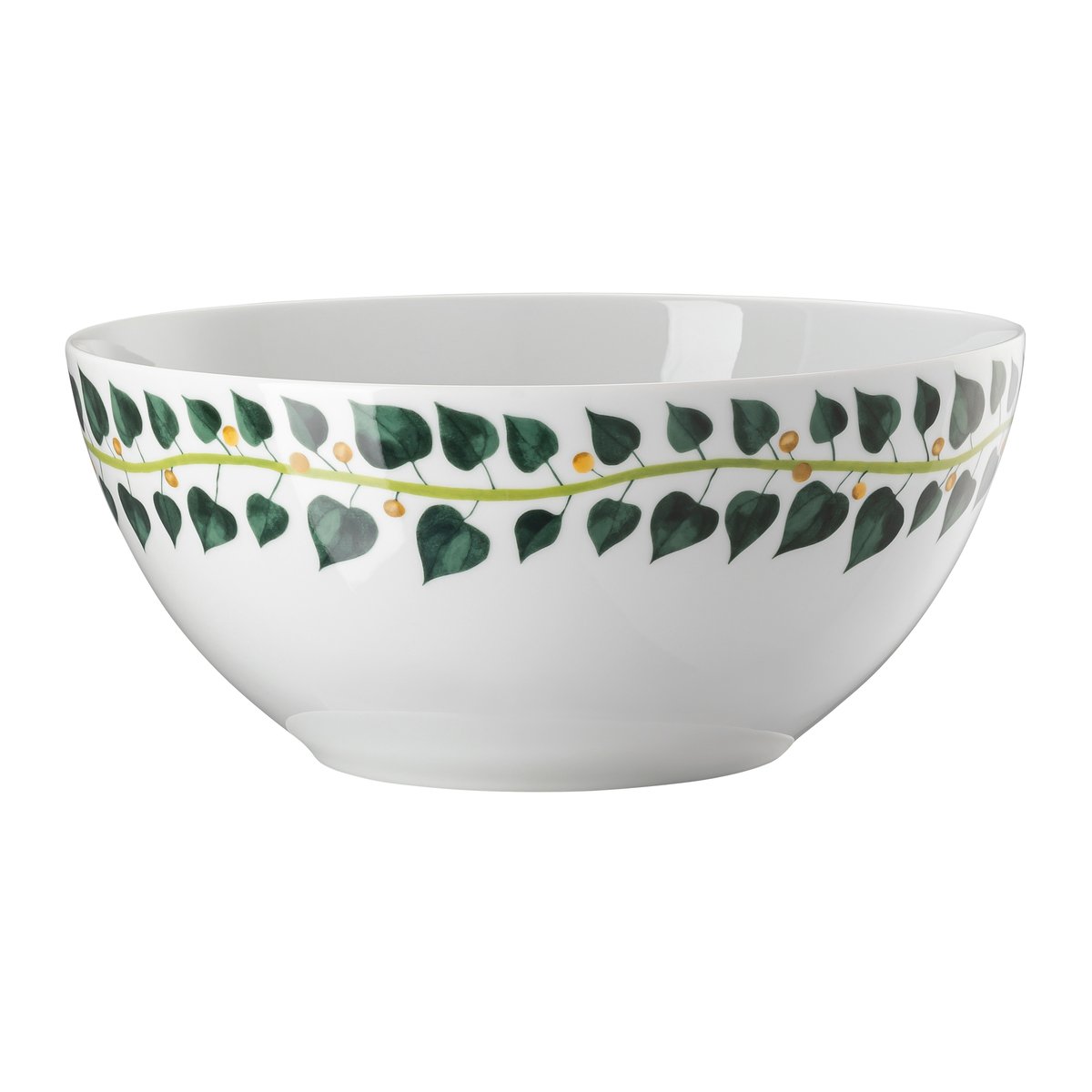 Rosenthal Magic Garden Foliage skål 28 cm Hvit-grønn