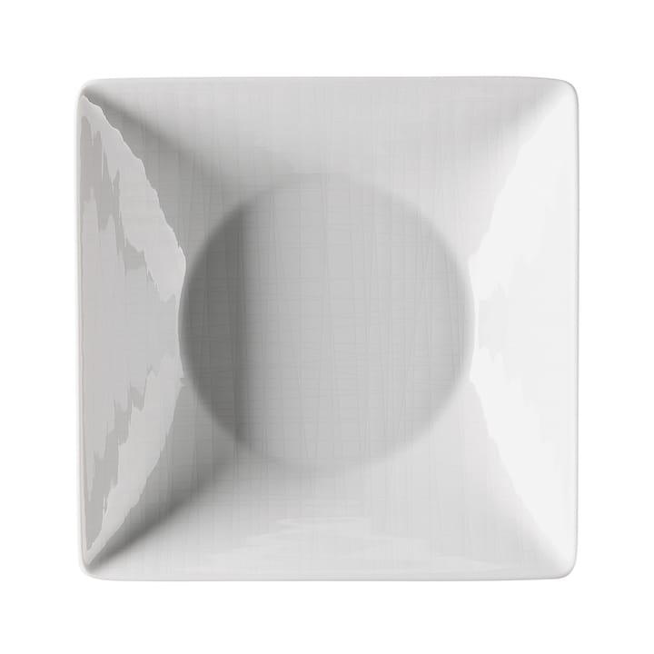 Mesh kvadratisk dyp tallerken 20 cm - hvit - Rosenthal