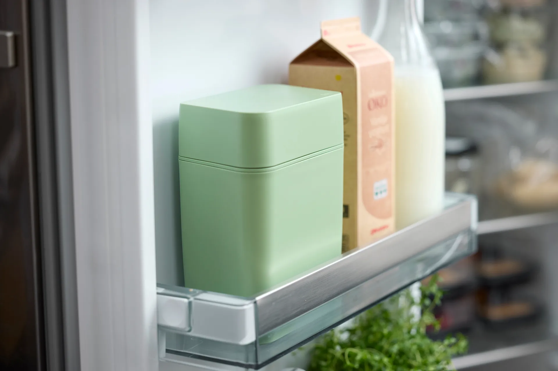 Classic osteboks inkl. osteskjærer 16,5x10x19 cm, Misty green Rosti