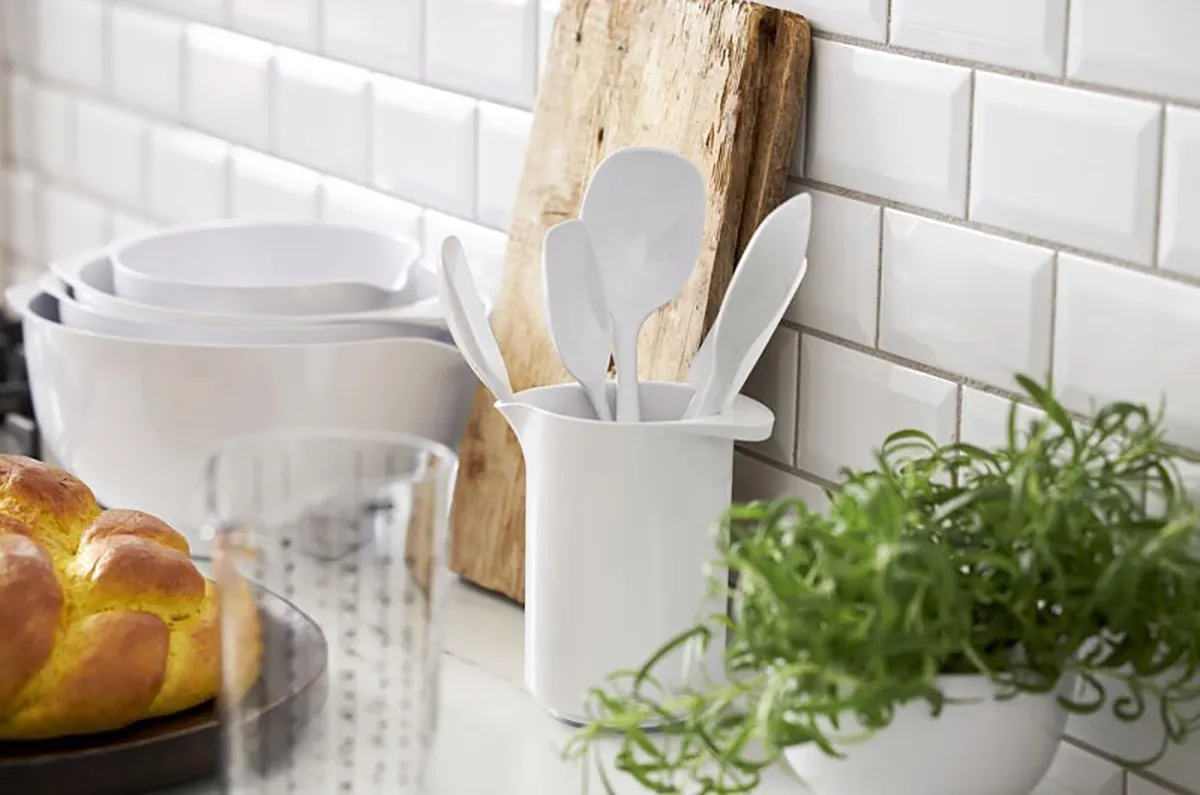 Margrethe mixkanne 1 l, Hvit Rosti