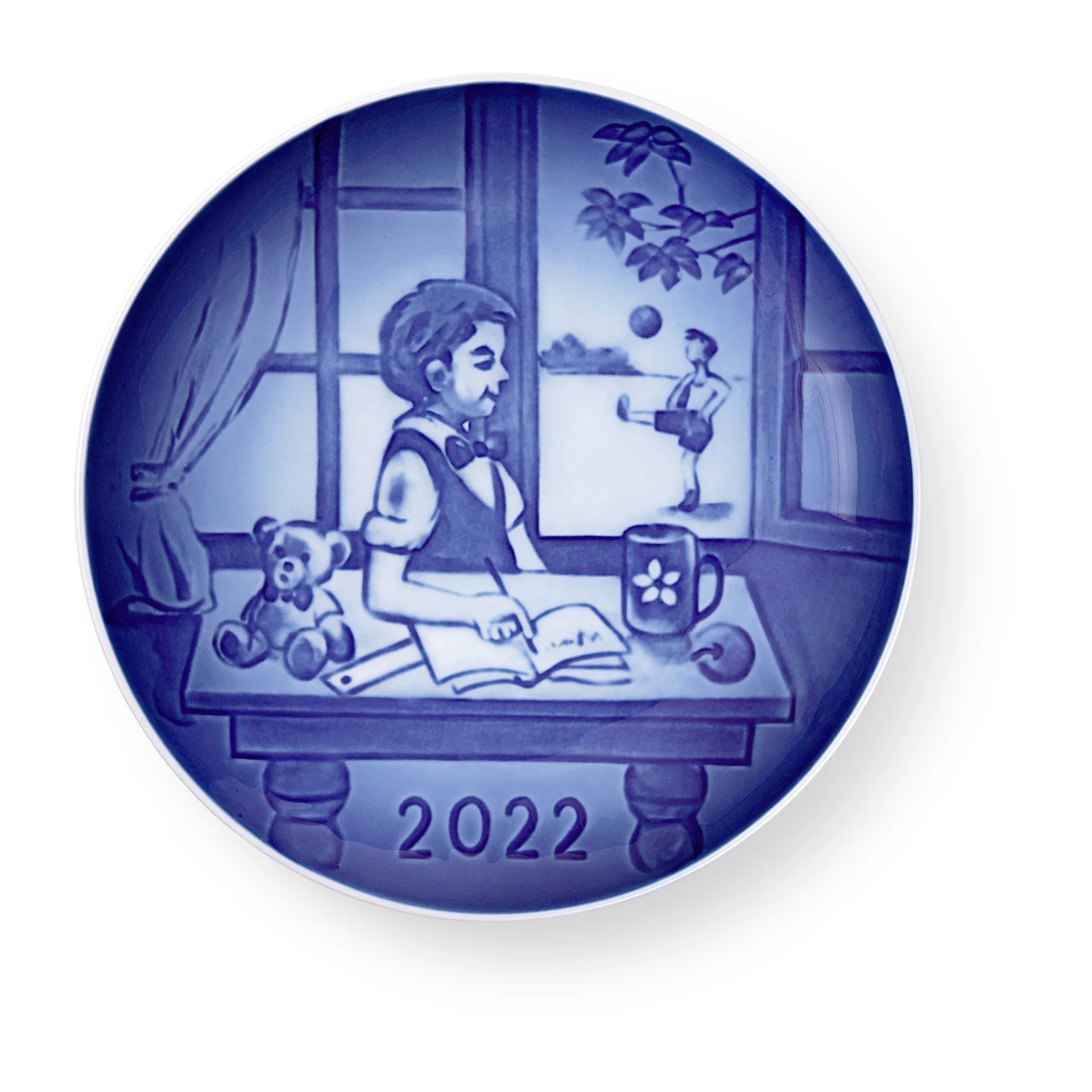 Bing & Grøndahl barnas dag tallerken 2022, hvit Royal Copenhagen