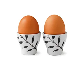 Black Fluted Mega eggeglass 2-pakn., 4,8 cm Royal Copenhagen