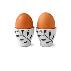 Black Fluted Mega eggeglass 2-pakn. - 4,8 cm - Royal Copenhagen