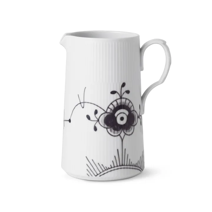 Black Fluted Mega kanne - 1,5 l - Royal Copenhagen