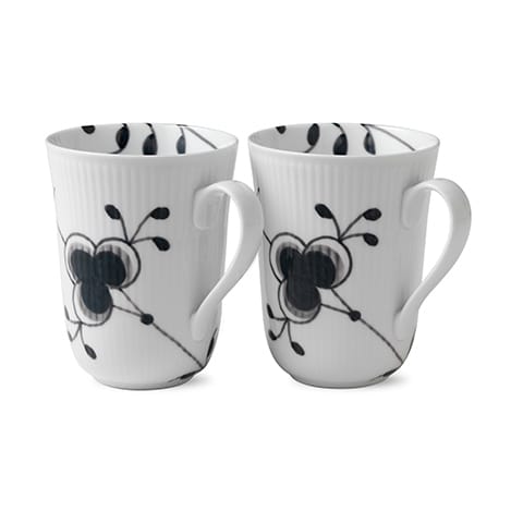 Black Fluted Mega kopp 2-pakn., 33 cl Royal Copenhagen