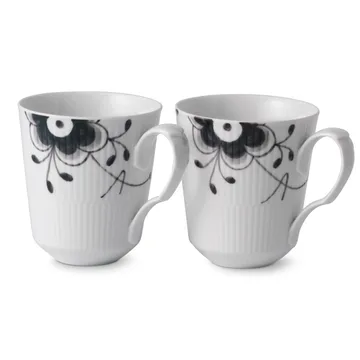 Black Fluted Mega kopp 2-pakn. - 37 cl - Royal Copenhagen