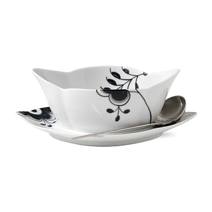 Black Fluted Mega sauskopp med skål, 55 cl Royal Copenhagen