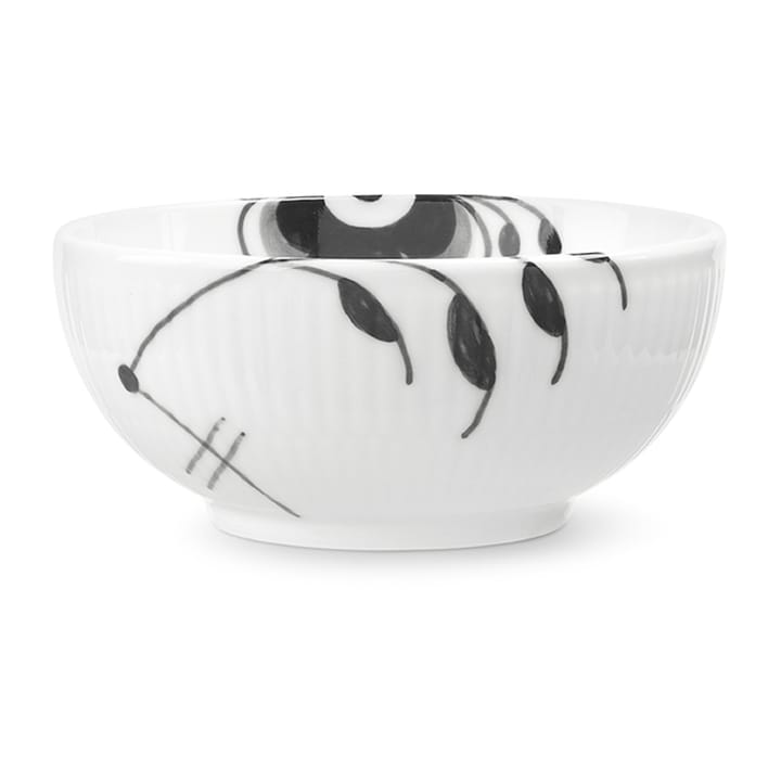 Black Fluted Mega skål, Ø 11,5 cm Royal Copenhagen