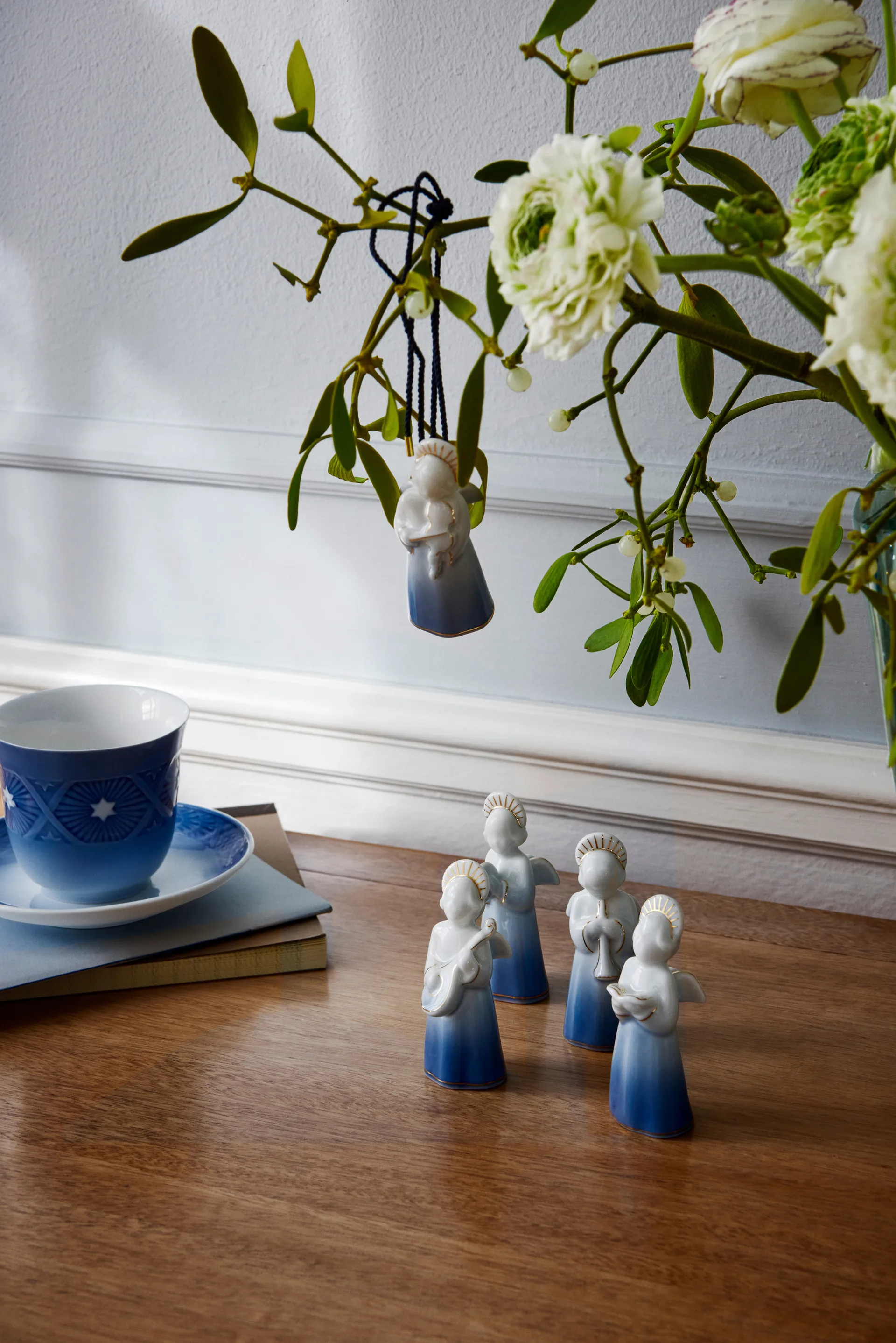 Blue Collectibles 2023 figur, Engel med trompet 9,5 cm Royal Copenhagen