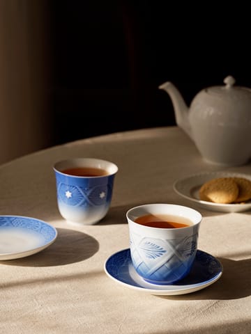 Blue Collectibles 2023 kopp 26 cl og fat Ø 15,5 cm - Blå-hvit - Royal Copenhagen