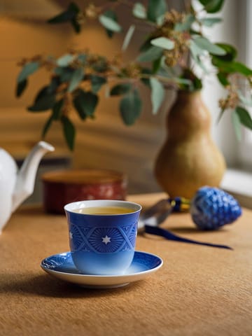 Blue Collectibles 2023 kopp 26 cl og fat Ø 15,5 cm - Blå-hvit - Royal Copenhagen