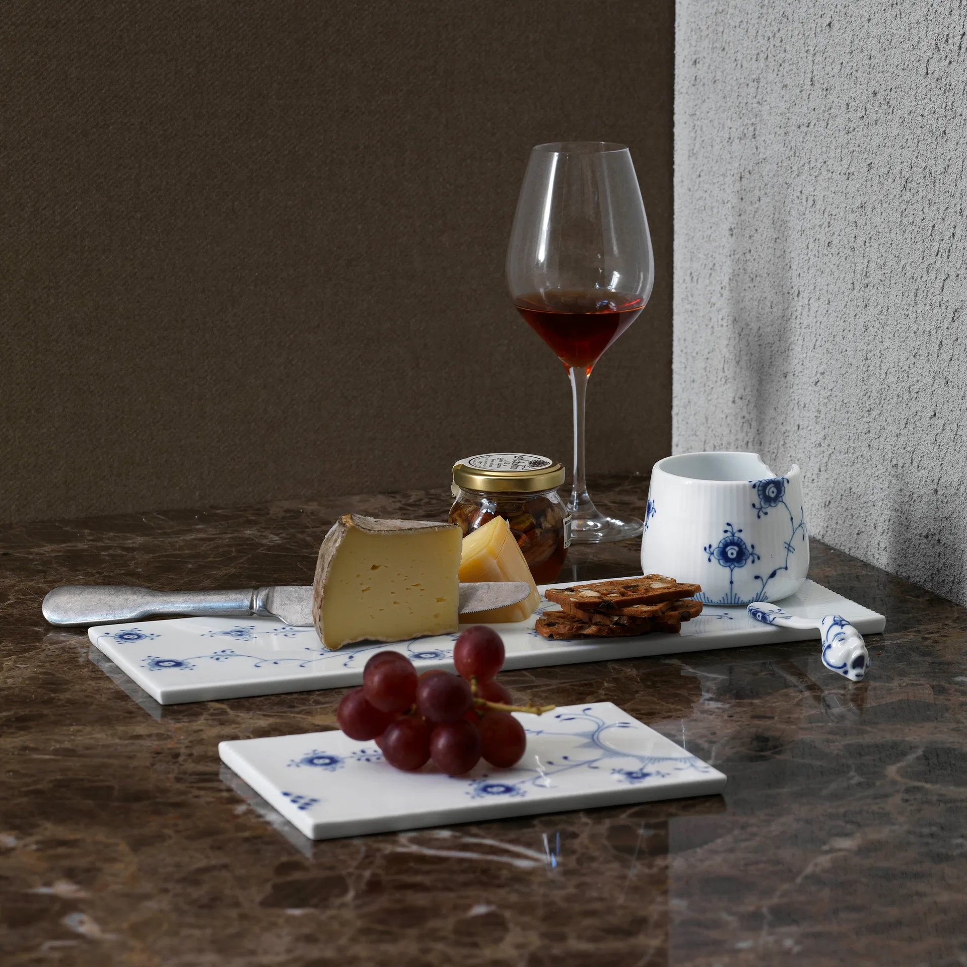 Blue Elements serveringsbrett, 18 cm Royal Copenhagen