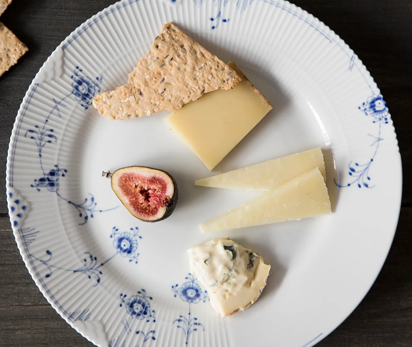 Blue Elements tallerken, Diameter 28 cm Royal Copenhagen