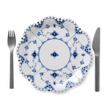 Blue Fluted Full Lace serveringsfat rund - 24 cm - Royal Copenhagen