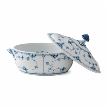 Blue Fluted Half Lace suppeterien - 2 l - Royal Copenhagen