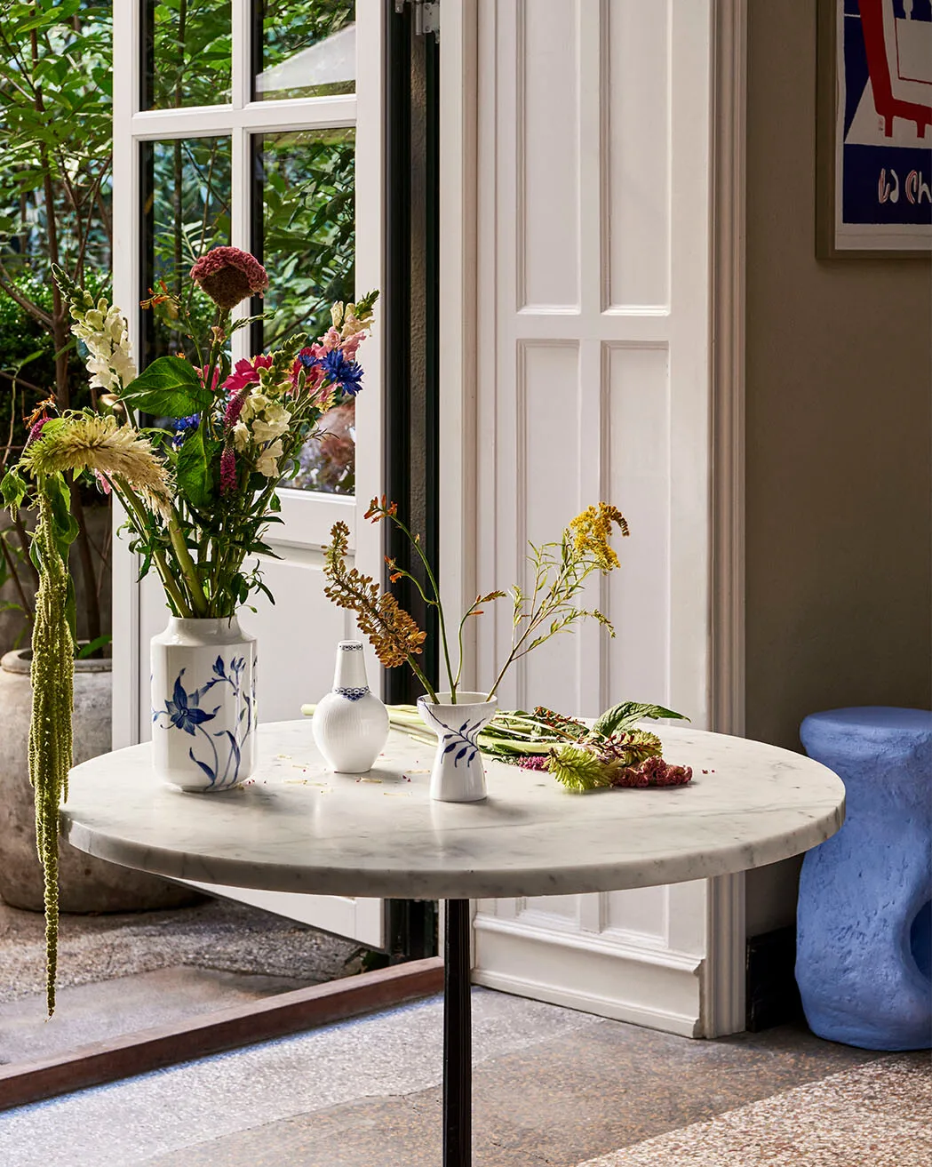 Blue Fluted Mega åpen vase, 11 cm Royal Copenhagen