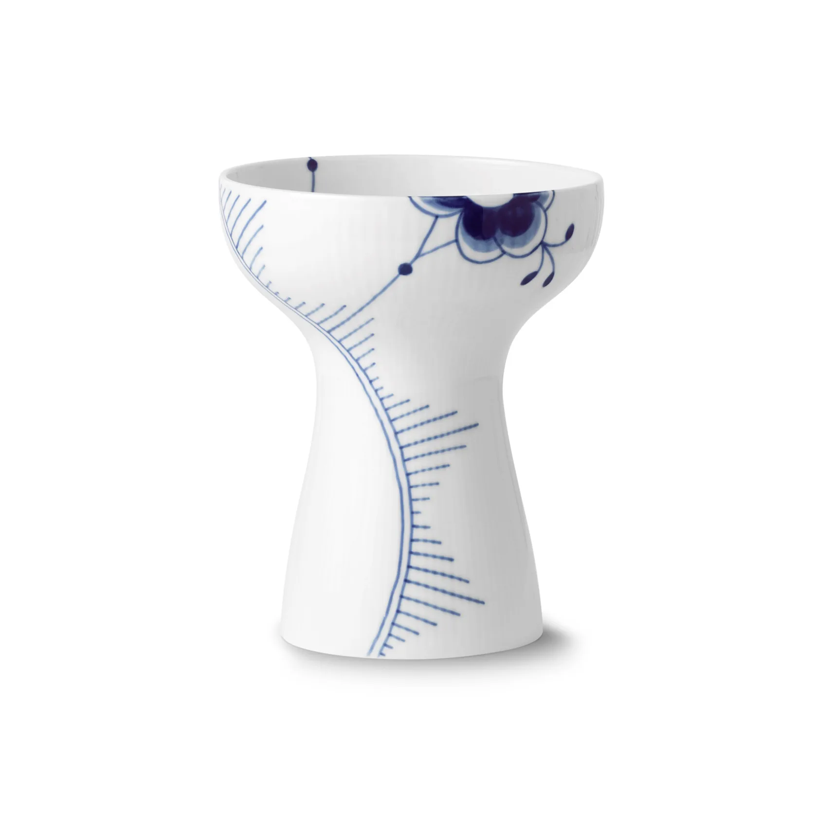 Blue Fluted Mega åpen vase, 19 cm Royal Copenhagen