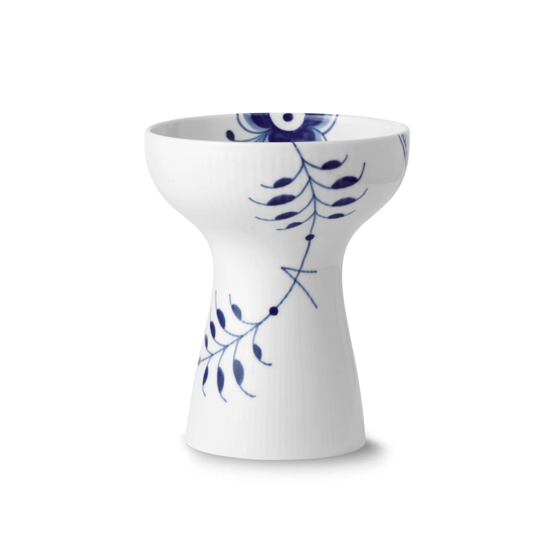 Blue Fluted Mega åpen vase, 19 cm Royal Copenhagen