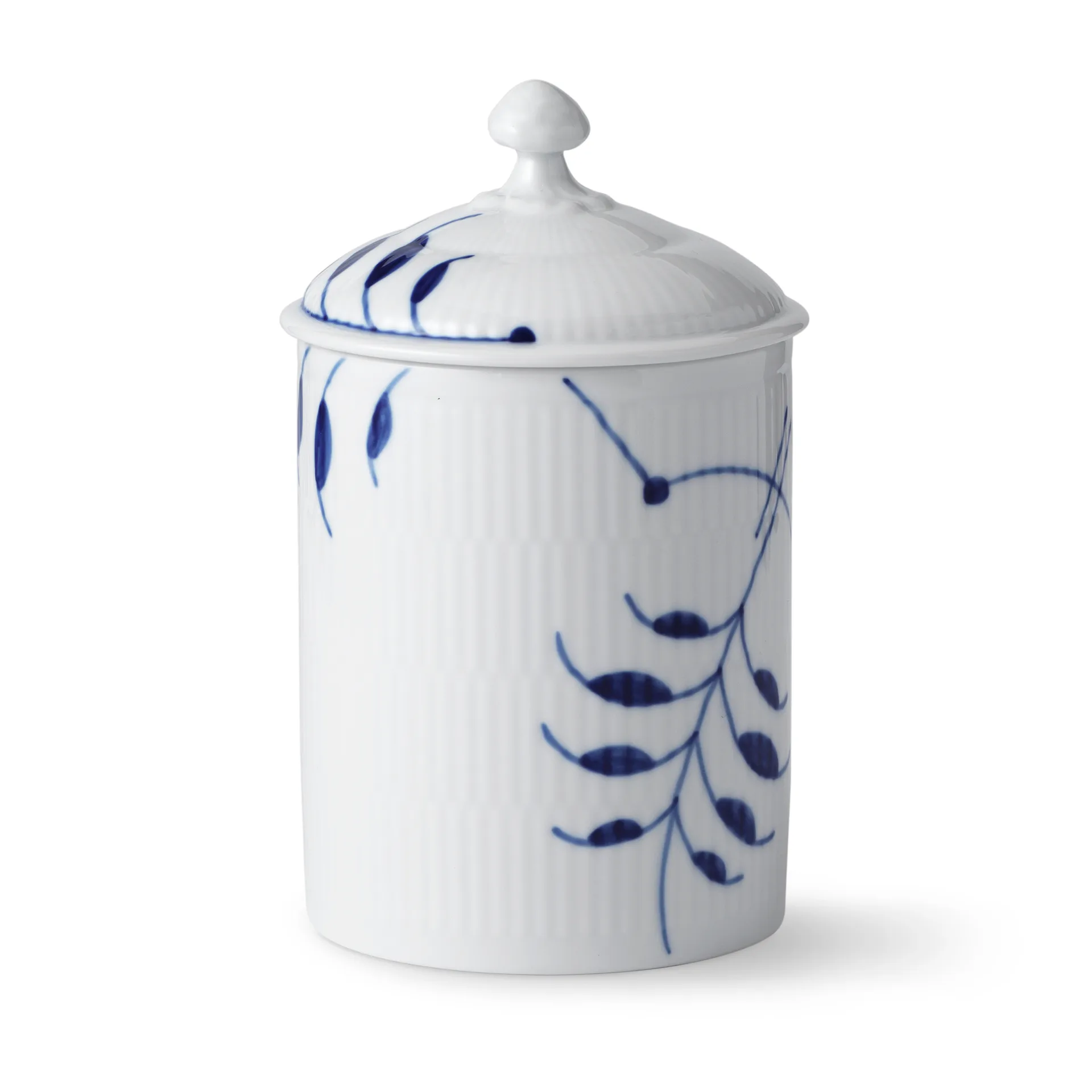 Blue Fluted Mega boks med lokk, 16 cm Royal Copenhagen