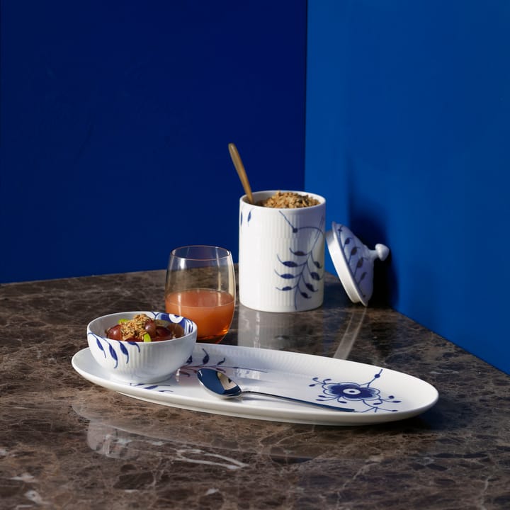 Blue Fluted Mega boks med lokk, 16 cm Royal Copenhagen
