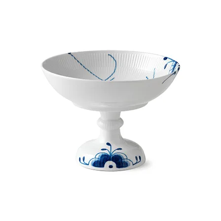 Blue Fluted Mega bolle på fot, 15 cm Royal Copenhagen