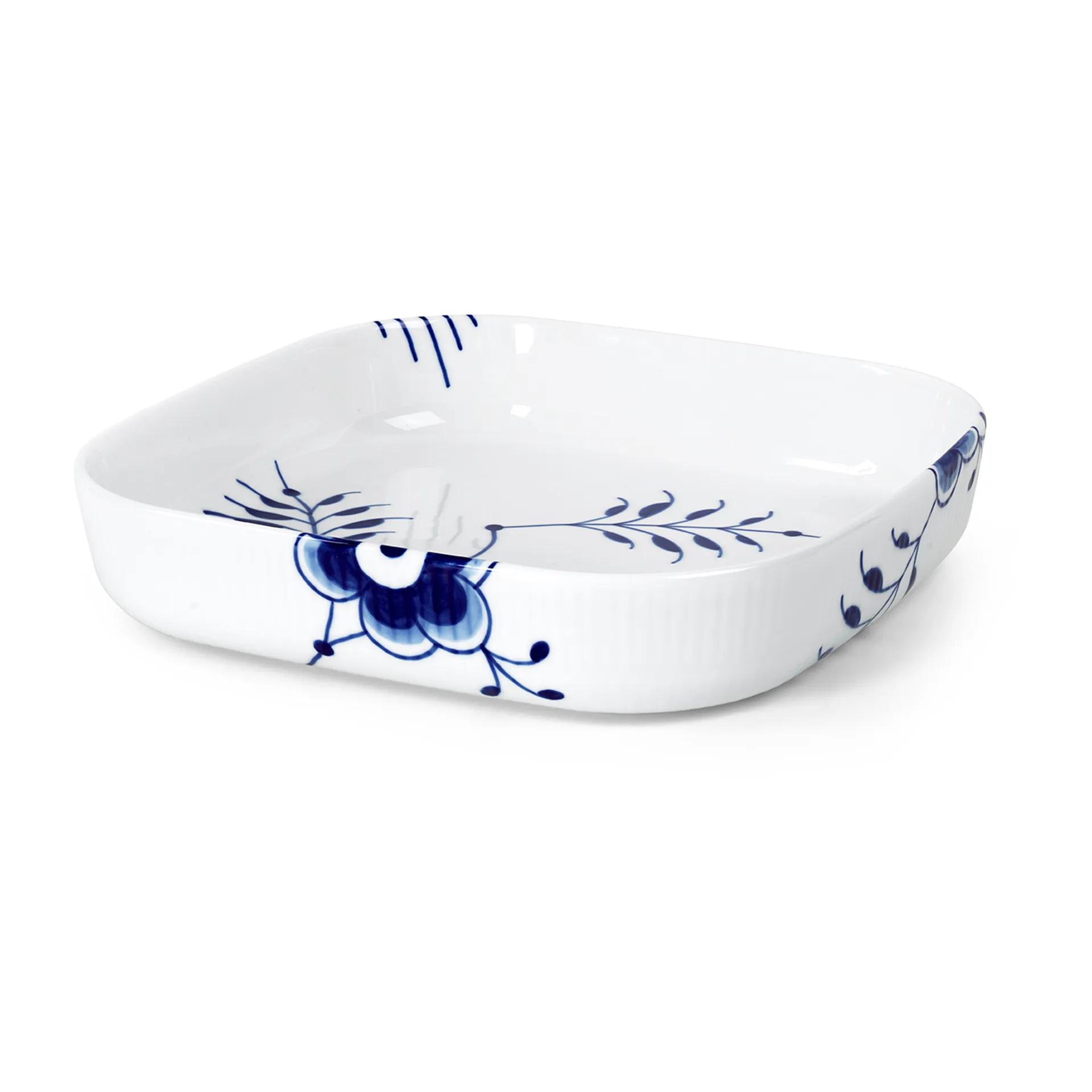 Blue Fluted Mega ildfast form firkantet, 25 x 25 cm Royal Copenhagen