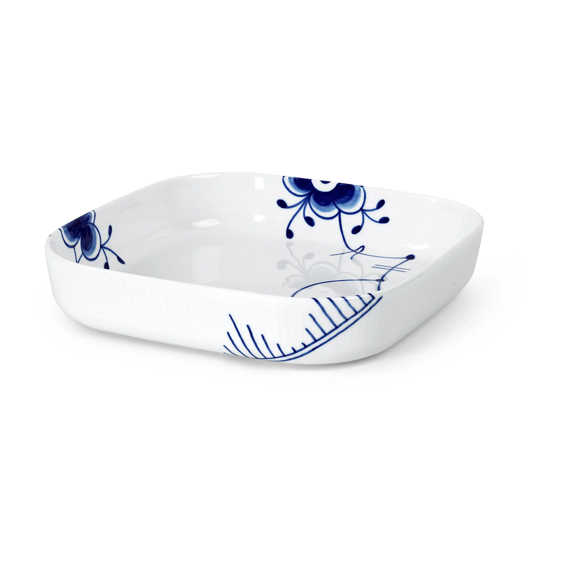 Blue Fluted Mega ildfast form firkantet, 25 x 25 cm Royal Copenhagen