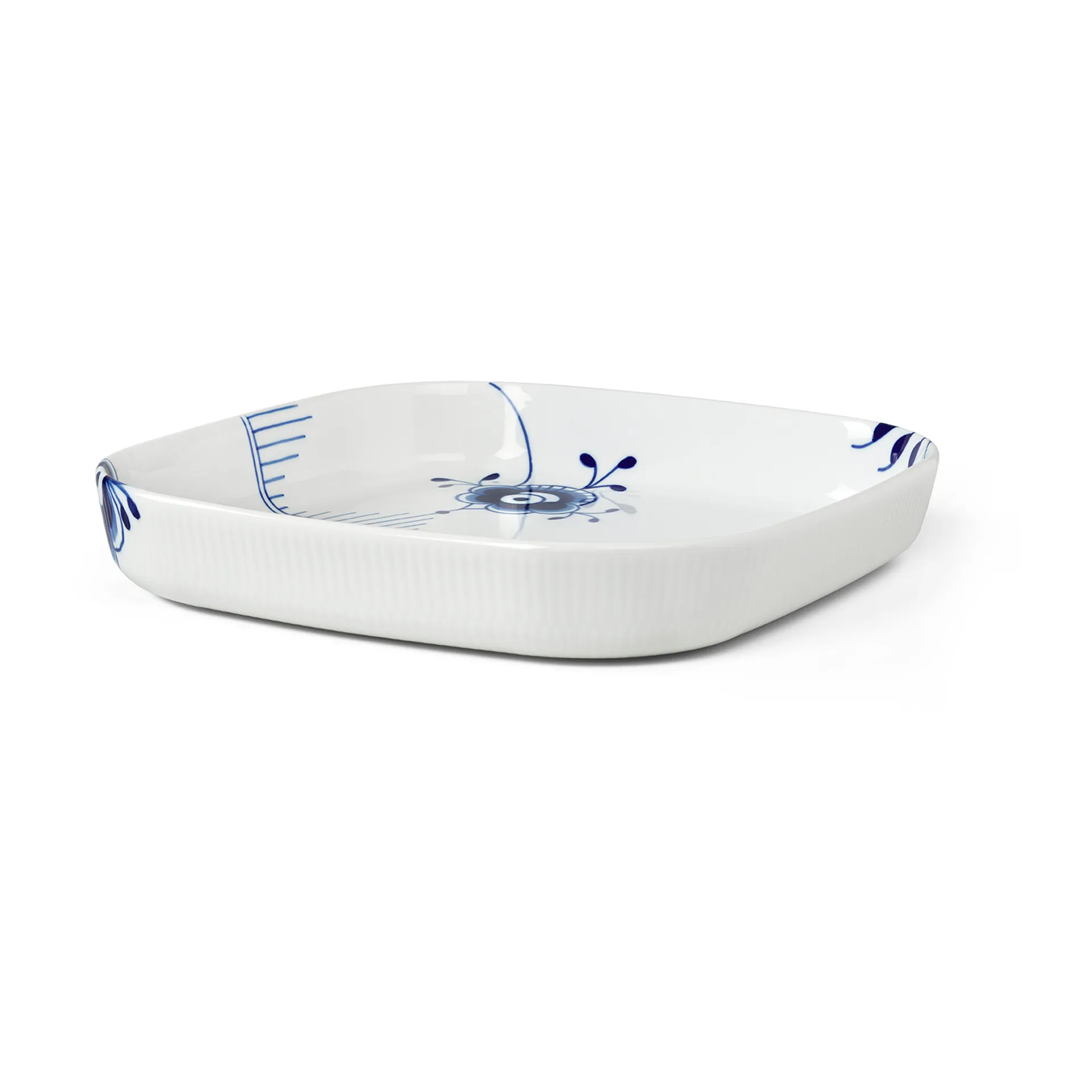 Blue Fluted Mega ildfast form firkantet, 30 x 30 cm Royal Copenhagen