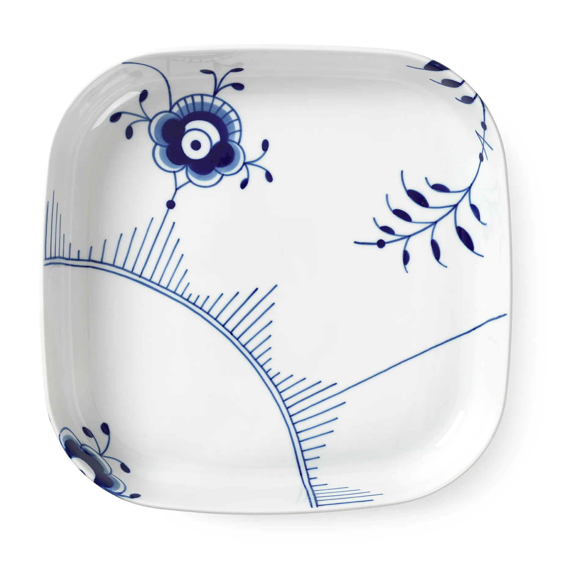 Blue Fluted Mega ildfast form firkantet, 30 x 30 cm Royal Copenhagen