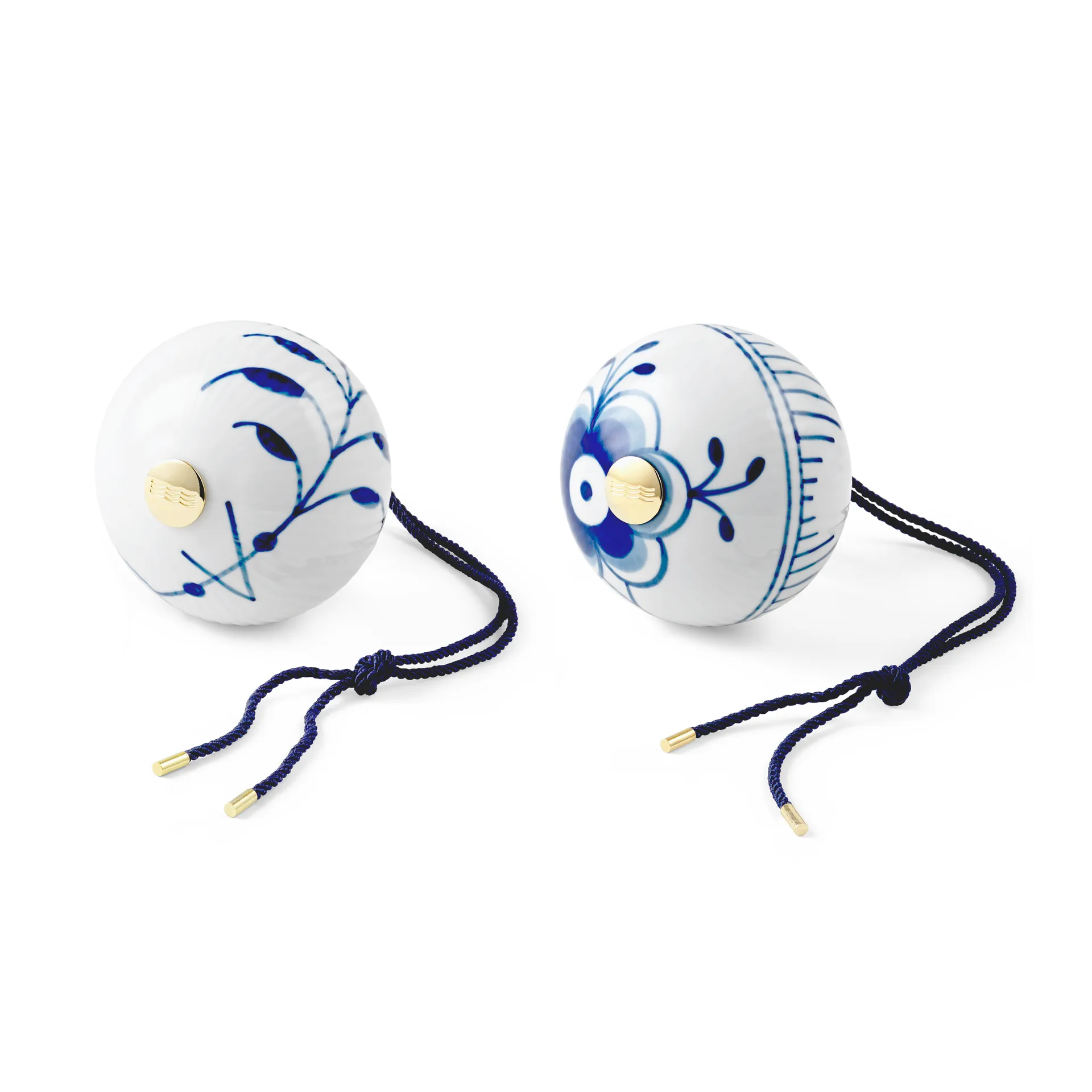 Blue Fluted Mega julekule 2 deler, Ø 9,5 cm Royal Copenhagen