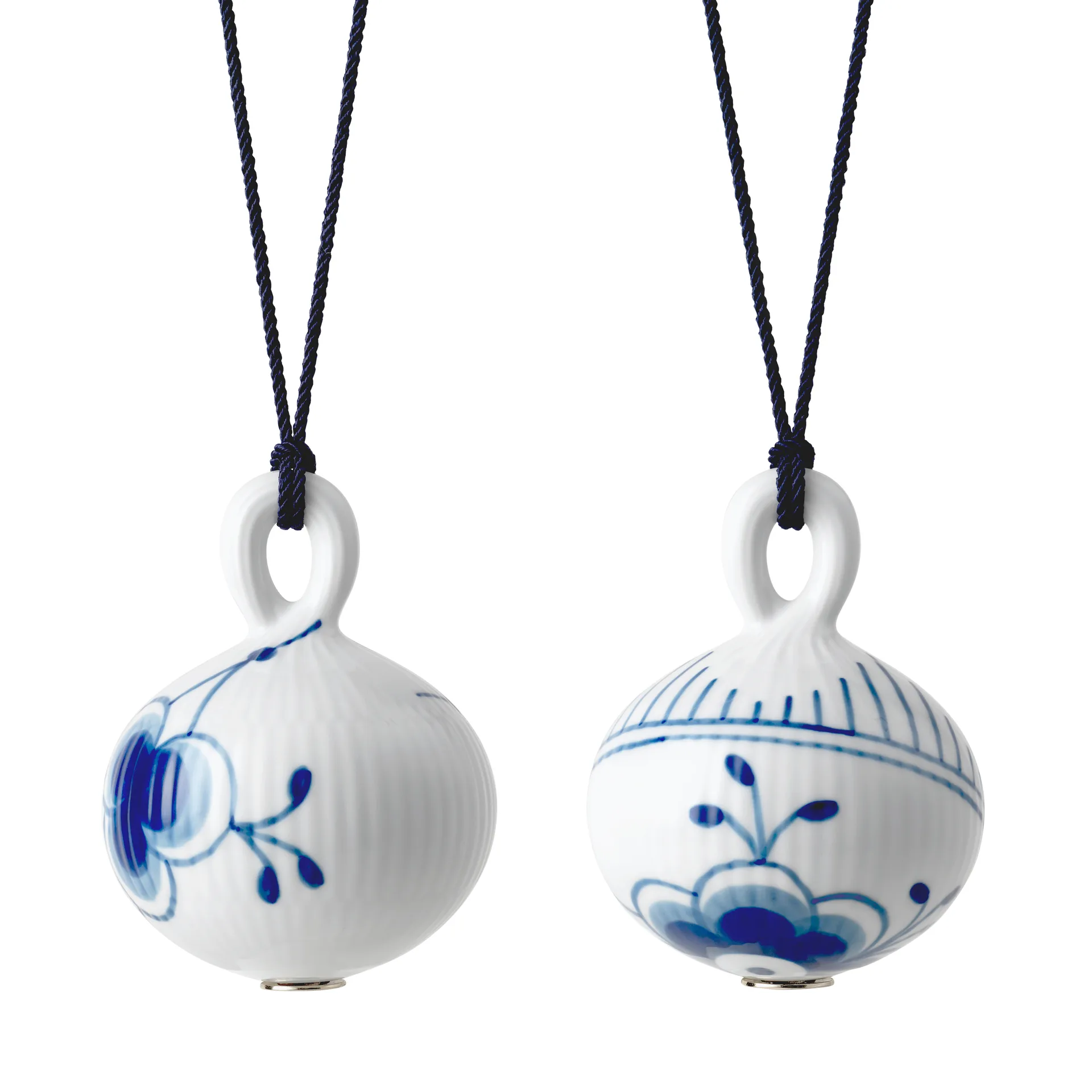 Blue Fluted Mega julekule 2 deler, Ø 9,5 cm Royal Copenhagen