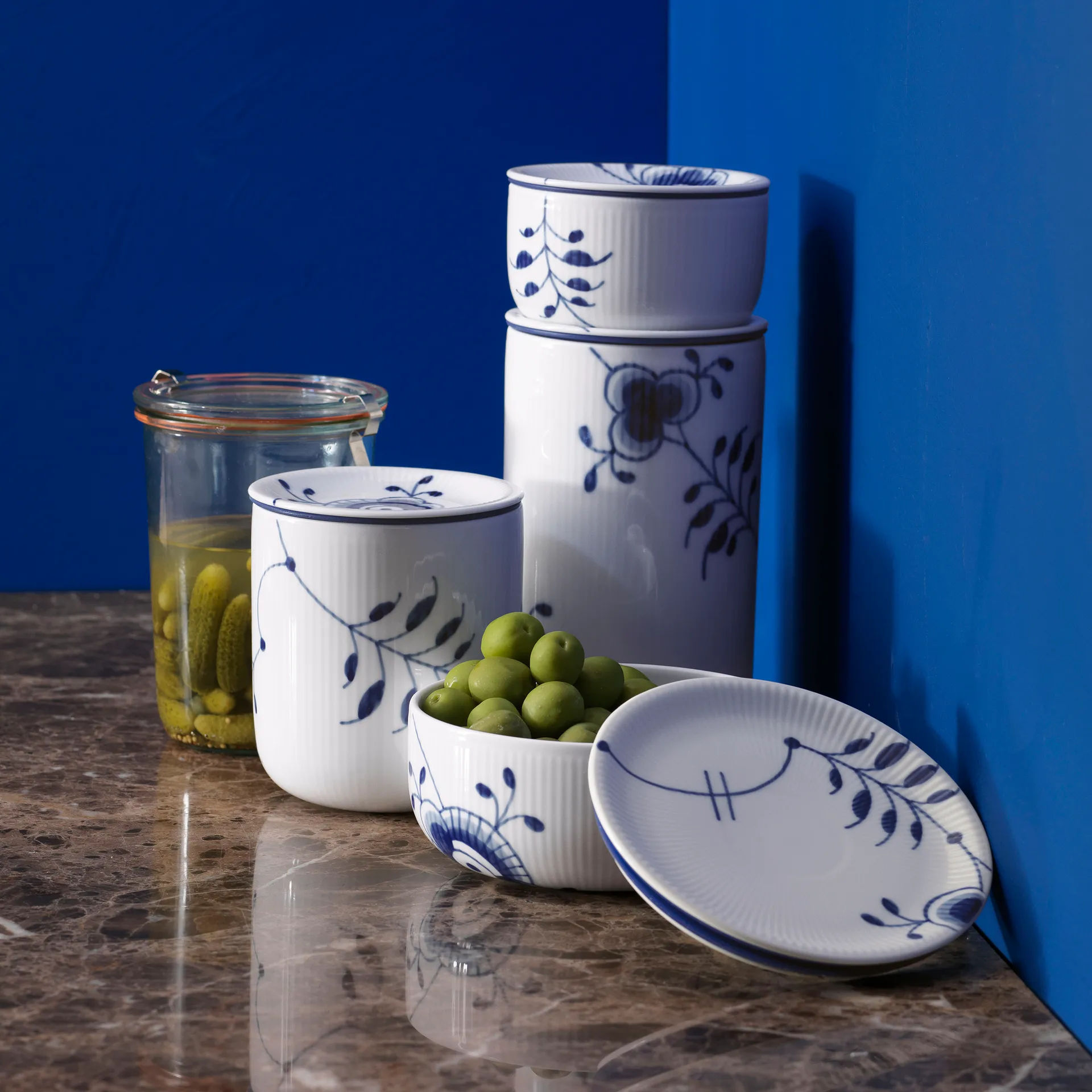 Blue Fluted Mega oppbevaringsboks, 80 cl Royal Copenhagen